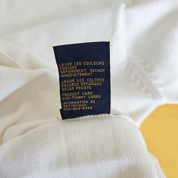 NWOT Tommy Hilfiger Classic White Men's Sweater-Size M-100%Cotton - Picture 4 of 8